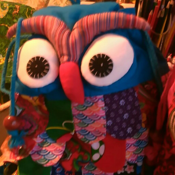 2 CUTE HAND-MADE OWL BACKPACKS - Picture 8 of 8